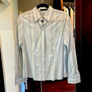 Stripped cotton dress shirt
